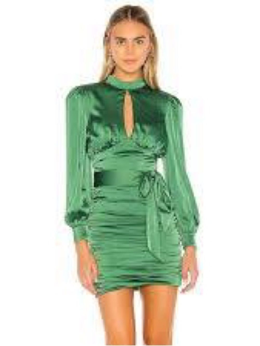 MAJORELLE Bristol Mini Dress in Emerald Green from Revolve M